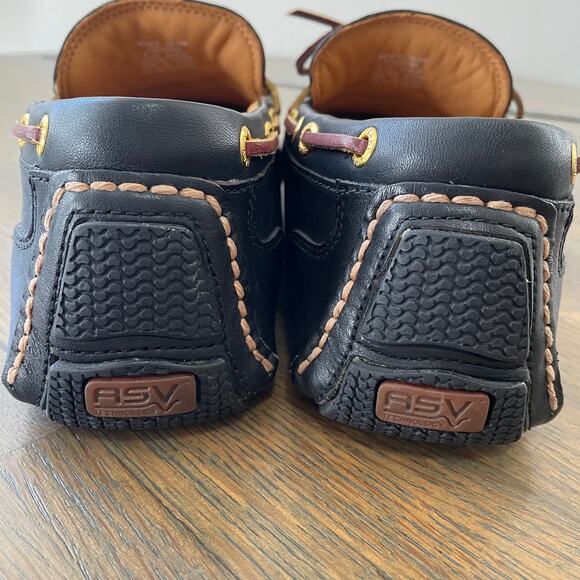 Sperry Gold Cup Men’s 10.5M Leather Loafers Black Brown Driver Moccasins - Picture 9 of 12